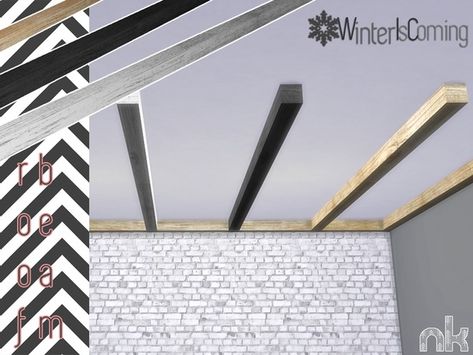 Sims 4 Beam Cc, Sims 4 Cc Beams, Sims 4 Ceiling Beams, Sims 4 Skylight Cc, Sims 4 Roofs Cc, Sims 4 Cc Roof Trim, Sims 4 Roof, Sims Roofing, Sims 4 Roof Decoration