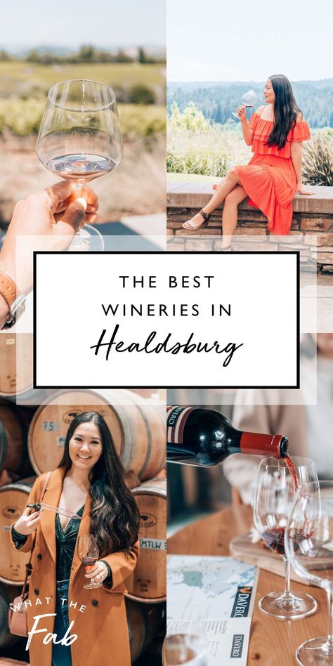 If you like to drink great wine and eat awesome food, you’ll love Healdsburg. It is part of Sonoma wine country and it’s as beautiful as it is charming. Today I’m sharing a list of the best wineries in Healdsburg | The BEST Wineries in Healdsburg You Need to Visit in 2021 | What The Fab Healdsburg Wineries, Napa Wine Tasting, Best Beaches In Maui, Wine Outfit, Russian River Valley, Sonoma Wine Country, Wanderlust Photography, Travel Destinations Bucket Lists, Living In San Francisco