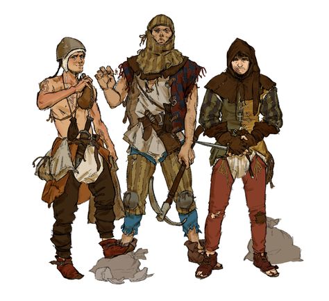 ArtStation - Bandit youths, Beth Hobbs A Group Of Friends, Fantasy Role Playing, Forgotten Realms, Warhammer Fantasy, Group Of Friends, Dungeon Master, Fantasy Inspiration, Arte Pop, Medieval Fantasy