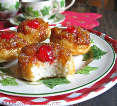 Cooking with K: Pineapple Upside Down Biscuits Pineapple Upside Down Biscuits, Pineapple Upside Down Recipes, Pineapple Upside Down Pound Cake Bites, Pineapple Upside Down Sugar Cookies, Pineapple Upside Down Cookies, Pineapple Biscuits, Pineapple Upside Cake, Canned Biscuit, Frozen Biscuits