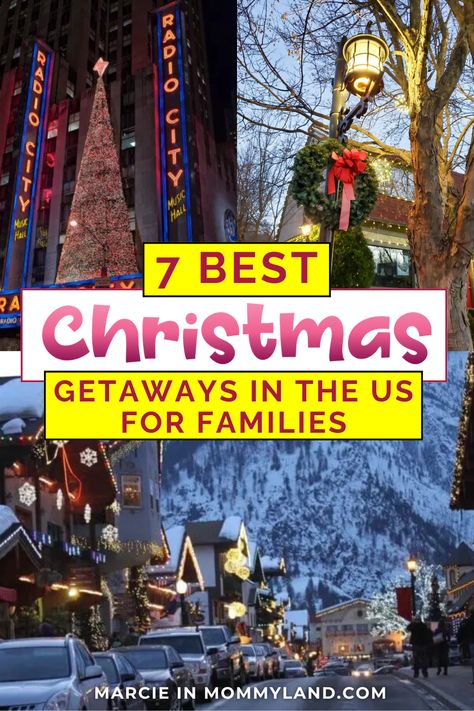 Family Christmas Cabin Trip, Best Christmas Vacation Destinations, Christmas Trips For Families, Places To Visit In The Us, Winter Vacation Ideas, Christmas Trips, Traveling With Family, Best Christmas Vacations, Activities For All Ages