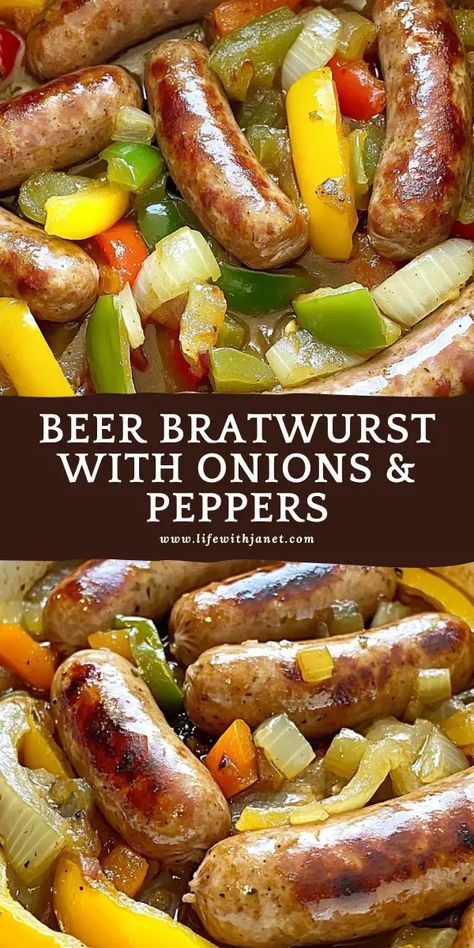 Ideas For Bratwurst, Bratwurst And Peppers, Beer Weenies Crockpot, Recipes For Bratwurst Meals, Beer Brats Recipe Slow Cooker, Beer Brat Recipes, Brats In Crockpot Slow Cooker, Bavarian Bratwurst Recipes, Brat Wurst Recipes