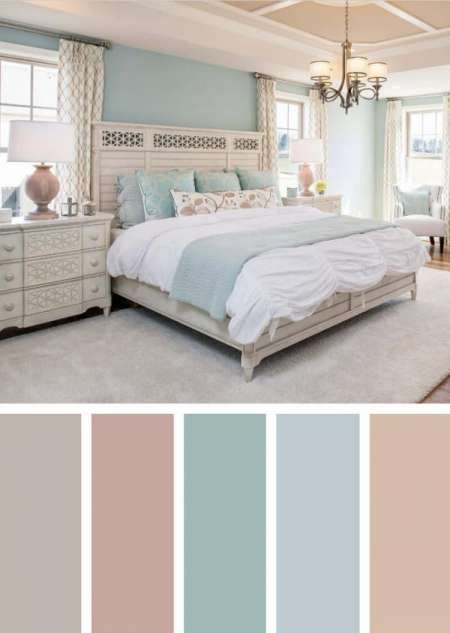 9+ Romantic Bedroom Pastel Color Scheme Ideas Gallery -  -  #bedroompastelcolorsideas Check more at https://color-combination.com/9-romantic-bedroom-pastel-color-scheme-ideas-gallery/ Beautiful Bedroom Colors, Best Bedroom Colors, Bedroom Color Combination, Bedroom Colour Palette, Aesthetic Boho, Room Color Schemes, Bedroom Color Schemes, Bedroom Paint Colors, Bohemian Bedroom