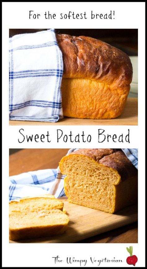 · 4 reviews · 55 minutes · Vegetarian · Makes 1 loafTender sweet potato bread made soft from a mashed sweet potato, and sweetened with a little honey. Perfect way to sneak sweet potato into your kids diet. Sweet Potato Bread, Potato Bread, Loaf Of Bread, Yeast Bread, Pan Bread, Mashed Sweet Potatoes, Bread Machine, Bread Rolls, Quick Bread