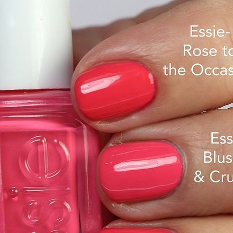 Laurie on Instagram: "Swipe ⬅️ to see the rest of my comps for the ✨new✨ @essie ‘Blushin’ and Crushin’ Collection for spring 2024. My full review is on my YouTube channel. Link in my orofile. #essie #essiemintgreens #essiespring2024 #essieblushinandcrushin #essiespring #spring2024 #gopolishedcomps" Essie Blushin & Crushin, Essie Spring 2024, Spring 2024, My Youtube Channel, Essie, Cute Nails, Nail Ideas, Youtube Channel, Nails