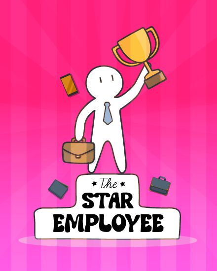 the-star-employee-free-award-group-greeting-ecards-swo-sendwishonline.com Best Employee Award, Articles Activities, Employee Awards, Wish Board, Office Culture, Farewell Cards, Schedule Cards, Employee Recognition, Good Employee