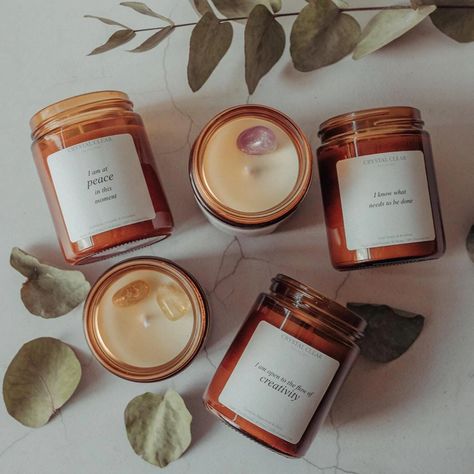 Hand Poured Candles, Scented Candles Aesthetic Room, Candle Making Aesthetic, Candles In Glass Jars, Small Candle Business, Scented Candles Aesthetic, Candles In Jars, Candles Business, Earthy Candles