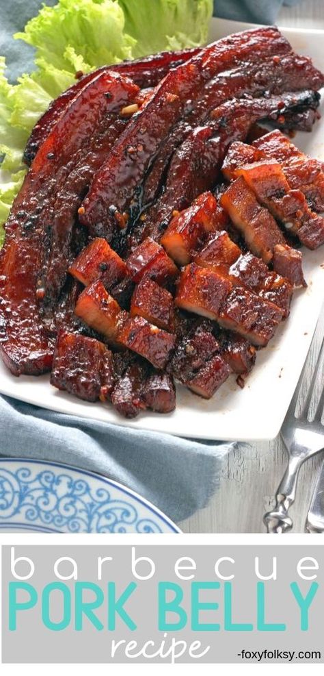 Pork Belly Recipe Oven, Pork Belly Oven, Pork Belly Recipes Easy, Pork Belly Recipes Crispy, Grilled Recipes, Pork Belly Slices, Pork Belly Recipes, Barbecue Pork, Dinner Healthy