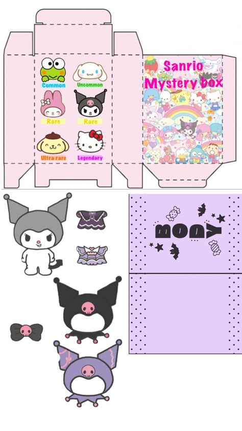 Sanrio Blind Bags, 3d Sanrio, Lego Ninjago Nya, Free Printable Paper Dolls, Hello Kitty Colouring Pages, Cute Animal Quotes, Hello Kitty Printables, Diy Crafts Bookmarks, Bond Paper Design