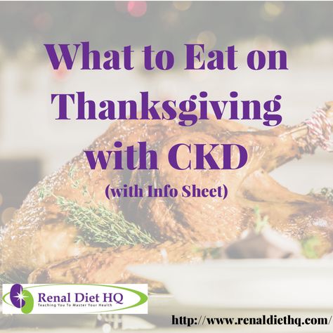 For those with chronic kidney disease, a large family meal like Thanksgiving dinner may seem daunting. Gone are the days you can simply fill your plate Renal Diet Menu, Ckd Diet, Renal Recipes, Kidney Healthy Foods, Ckd Recipes, Kidney Diet Recipes, Kidney Friendly Recipes Renal Diet, Healthy Kidney Diet, Low Potassium Diet