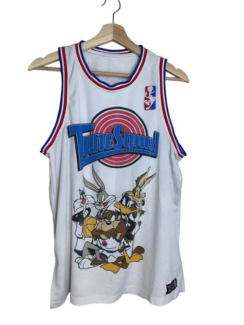 Tune Squad Basketball Jersey Adult Large White Space Jam #1 Bugs Bunny by FrankAlbertBob on Etsy Tune Squad, Space Jam, Bugs Bunny, White Space, Basketball Jersey, Large White, Gibson, Bugs, Fort