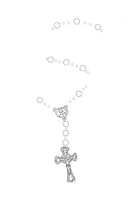 Rosary Tattoo Bicep, Cross With Beads Tattoo, Rosary Bead Tattoo Women, Rosary Outline, Rosary Tattoo Stencil, Rosary Bead Tattoo, Wrap Around Wrist Tattoos, Catholic Aesthetic, Meaning Tattoos