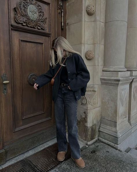 Zara Jacket 2023, Saint Laurent Belt Outfit, Jeans Outfit With Jacket, Zara Outfit 2023 Autumn, Jacket And Shirt Outfit, Fall Jackets 2023, Jeans And Jacket Outfit, Grey Jeans Outfit Winter, Gray Jacket Outfit