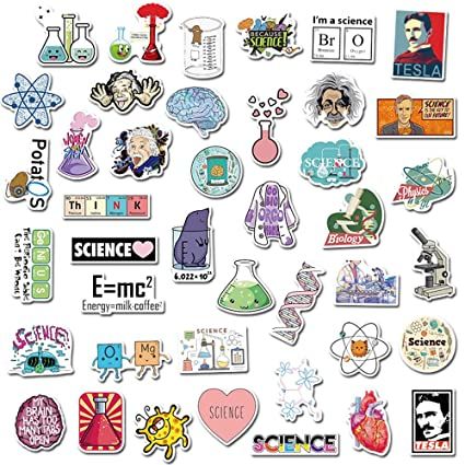 Personalized School Supplies Labels, Stickers Science, Biology Laboratory, Toys Stickers, Lab Series, Science Stickers, Graffiti Stickers, Science Themes, Skateboard Stickers