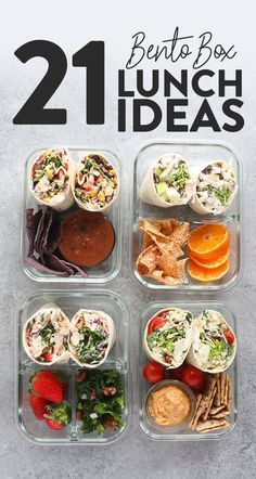 21 Bento Box Ideas (kid-friendly recipes) - Fit Foodie Finds Healthy Meal Prep Lunch Ideas, Healthy Meal Prep Lunch, Prep Lunch Ideas, Meal Prep Lunch Ideas, Bento Box Ideas, Lunch Ideas For Work, Easy Healthy Meal, Meal Prep Lunch, Prep Lunch