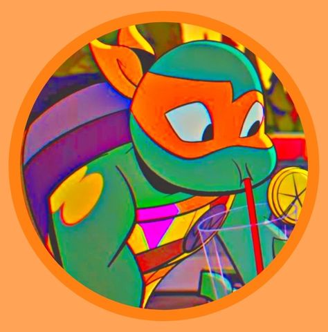 Mikey Icon Tmnt, Michaelangelo Tmnt Pfp, Michelangelo Tnmt, Mickey Tmnt, Tmnt Aesthetic, Tmnt Icons, Michelangelo Tmnt, Tmnt Wallpaper, Mikey Tmnt