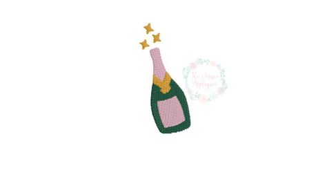 Champagne bottle mini fill Champagne Embroidery, Holiday Champagne, Embroidery Journal, Veuve Cliquot, Copyright Law, New Year's Eve Party, Mini Bottles, Champagne Bottle, Digital Embroidery