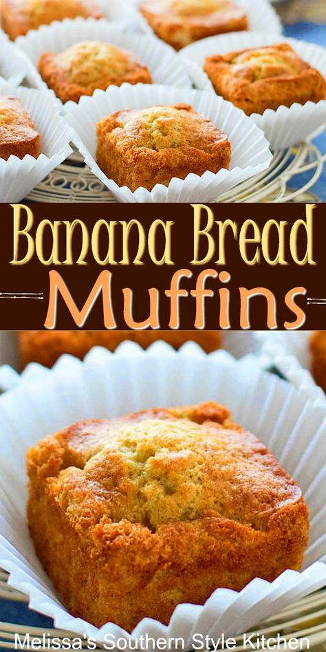 Homemade Banana Bread Muffins, Sweet Banana Bread, Homemade Banana Bread, Banana Bread Muffins, Bread Muffins, Muffin Tin Recipes, Best Banana Bread, Dessert Bread, Banana Recipes