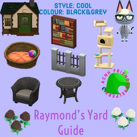 Raymond Yard Guide, Acnh Raymond Yard Guide, Zell Yard Guide Acnh, Acnh Vivian Yard Guide, Coco Yard Guide Acnh, Acnh Marshal Yard Guide, Acnh Bruce Yard, Raymond Animal Crossing Yard, Animal Crossing Raymond Yard