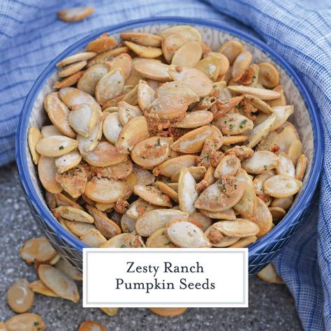 Ranch Pumpkin Seeds, Ranch Roast, Maple Roasted Pumpkin Seeds, Best Pumpkin Seed Recipe, Flavored Pumpkin Seeds, Pumpkin Seed Recipes Roasted, Perfect Pumpkin Seeds, Homemade Pumpkin Seeds, How To Roast Pumpkin