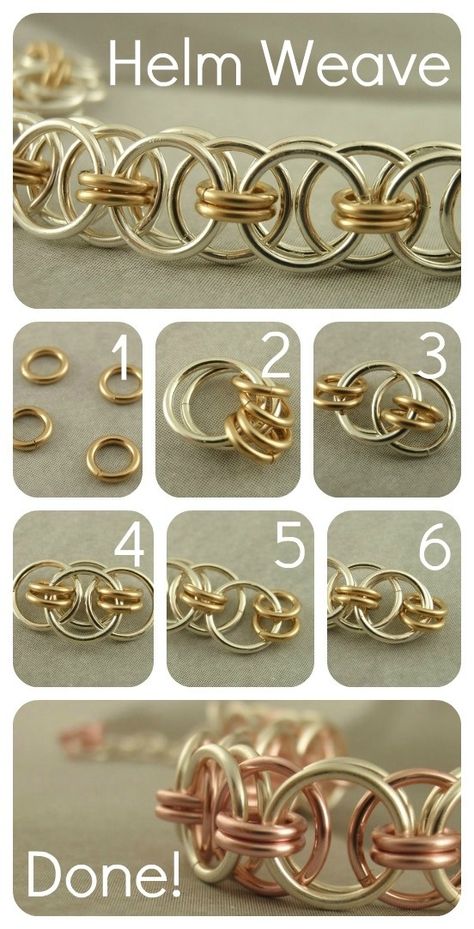 Chainmaille Jewelry Patterns, Chainmaille Tutorial, Jump Ring Jewelry, Chainmail Jewelry, Chainmaille Bracelet, Chain Maille Jewelry, Pola Gelang, Bracelet Kits, Jewelry Techniques