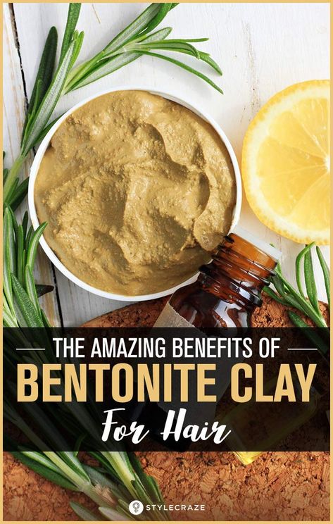 The Amazing Benefits Of Bentonite Clay For Hair #haircare Diy Bentonite Clay Mask, Benefits Of Bentonite Clay, Bentonite Clay Hair, Bentonite Clay Benefits, Clay Hair Mask, Calcium Bentonite Clay, Bentonite Clay Mask, Hair Mask Recipe, Clay Hair