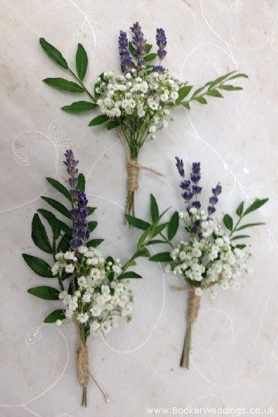 Lavender And Gypsophila Bridal Bouquets, Flower Arrangements With Lavender, Small Wedding Bouquets, Lavender Wedding Flowers, Fresh Wedding Flowers, Wedding Flower Packages, Beach Wedding Flowers, Sustainable Wedding, Bouquets