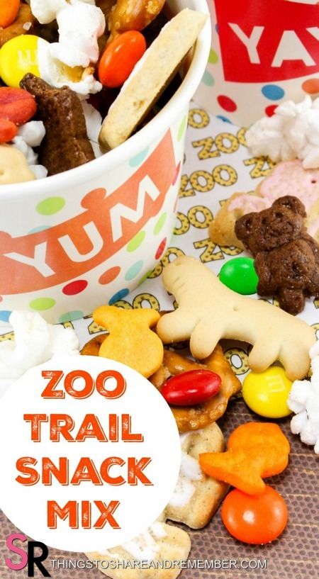 Zoo Snack Ideas, Zoo Snacks For Kids, Zoo Theme Snacks For Preschool, Teddy Bear Trail Mix Recipe, Animal Themed Food Snack Ideas, Baby Trail Mix Snacks Ideas, Zoo Camp Activities, Snacks For Zoo Trip, Animal Cracker Snack Ideas