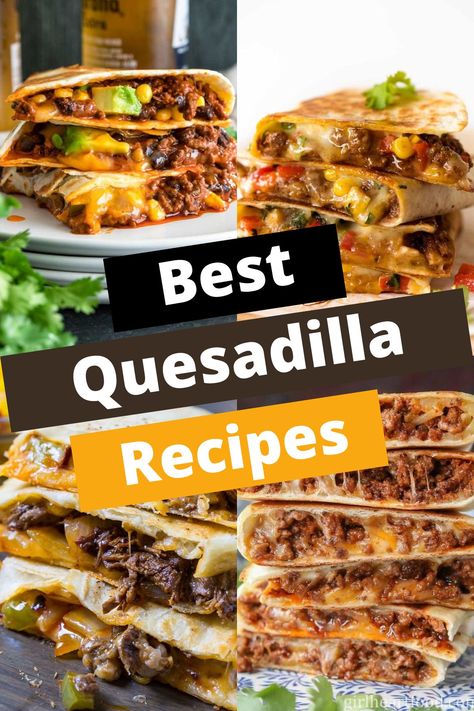 TOP 15 QUESADILLA RECIPES FOR EVERY PALATE Quesadilla Party Platter, Philly Cheese Quesadilla, Quesadilla Burgers Easy, Chicken Quesadilla Recipe Mexican, Casidilla Recipes Quesadillas, Quisidillaa Recipe, Make Ahead Quesadillas, Italian Sausage Quesadilla, Easy Steak Quesadillas