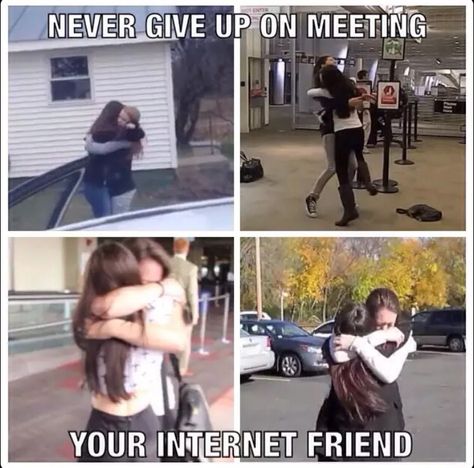 I won't give up on meeting mine ❤️ Meeting Online Boyfriend, Meeting Long Distance Friend, Ibf Meeting, Lyra Core, Meeting Online Friends, Internet Friends Meeting, Internet Friends Quotes, International Best Friend Day, Friendship Articles