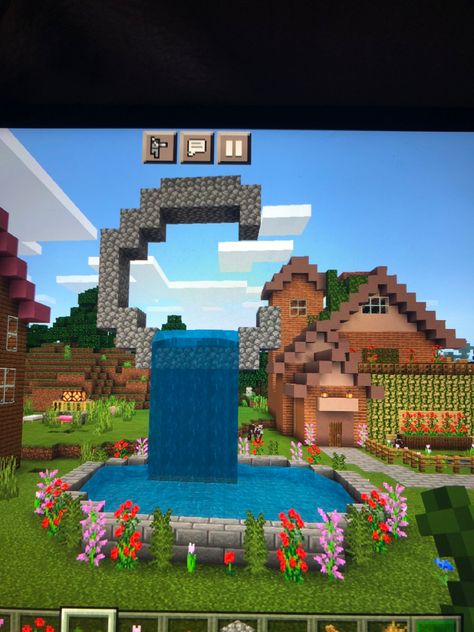 Waterfall Minecraft, Moon Waterfall, Minecraft, Moon, House Styles, Home Decor, Home Décor