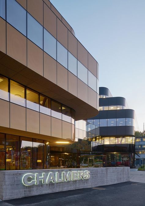 Chalmers University, Learn Swedish, His And Hers Sinks, Science Park, University Architecture, Led Signage, City Library, Solar Shades, Architectural Practice