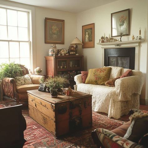 Cottage Tv Stand Ideas, Cozy English Cottage Living Room, Grandma Living Room, Small Cottage Living Room, Coastal Modern Living Room, Cottage Living Room Ideas, English Country Decor Living Room, Cozy Cottage Living Room, Hamptons Living Room