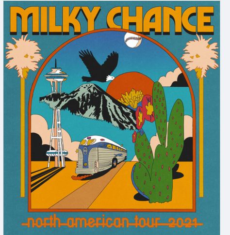 Milky Chance Album Cover, Milky Chance Poster, Milky Chance Aesthetic, Mt Joy Poster, Live Music Poster, Festival Ticket, Mt Joy, Trip To Colorado, Milky Chance