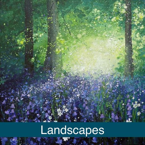 Paintings - Commissions - House Portraits Seasonal Pictures, Spring Leaves, Colour Paper, Original Canvas Painting, Detailed Paintings, Spring Landscape, Spring Painting, House Portraits, National Trust