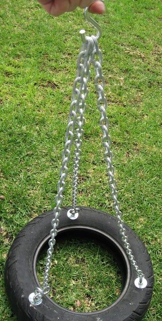 How to Make a Tire Swing!: 18 Steps (with Pictures) Diy Kids Playground, Tire Swings, Taman Air, Tire Swing, Diy Playground, Kids Outdoor Play, Tyres Recycle, Backyard Playground, Backyard Play