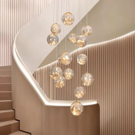 Staircase Chandelier — Residence Supply Stairway Chandelier, Staircase Chandelier, Grand Staircase, High Ceiling, Chandeliers, Focal Point, Home Design, Entryway, House Design