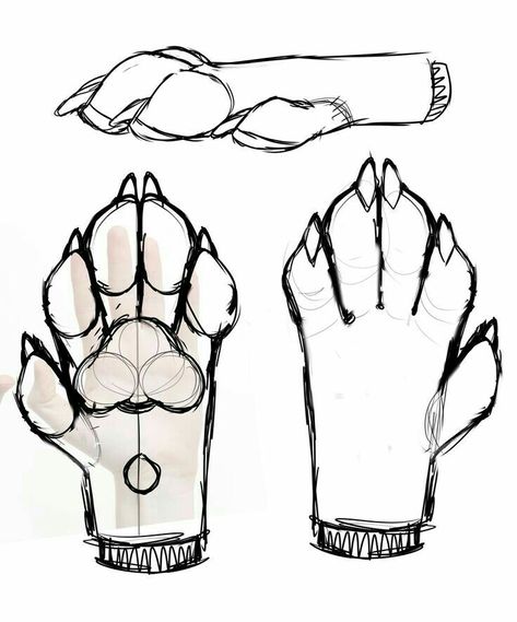 Anthro Hyena, How To Draw Anthropomorphic Animals, Paw Hand, Fursuit Paws, Paw Drawing, Fursuit Tutorial, Fursuit Head, I Like That, Creature Drawings