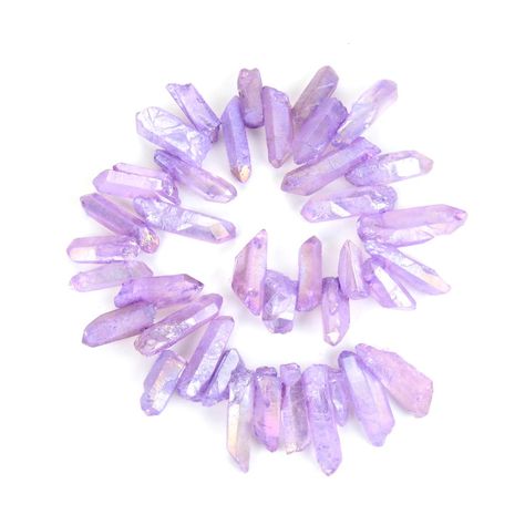 PRICES MAY VARY. (1 Strand, ~ 33 to 37pcs beads per strand, ~ 15 inch Per strand); Stone/material: Natural Raw Crystal Quartz, Violet Tanzanite Aurora Borealis (AB) Titanium coated crystal for jewelry craft making, Natural crystal, color enhanced in high heat and color coating would not come off ✦ these natural crystal beads may have cracks or natural inclusion from the crystal formation ✦ ✦ Please check all the pictures and product attributes to make sure this kind of highly irregular free form Raw Quartz Crystal, Crystal Formations, Stone Material, Craft Making, Animal Games, Raw Crystal, Gem Stone, Crystal Quartz, Book Decor