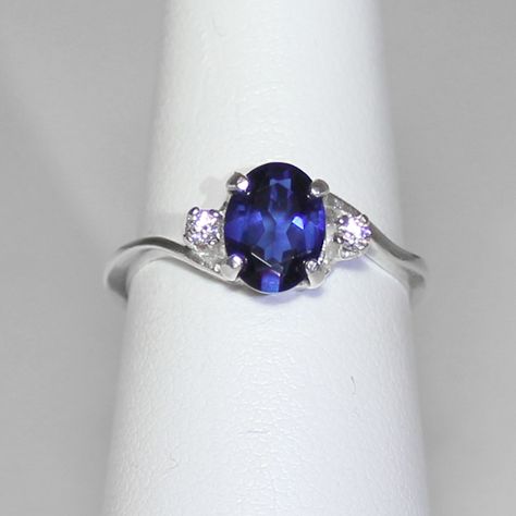 Three Stone Engagement Ring, Blue Sapphire Ring, Sapphire Engagement Ring Blue, Silver Gemstone Jewelry, Stone Engagement Ring, Three Stone Engagement, Three Stone Engagement Rings, Stone Engagement, Blue Sapphire Rings