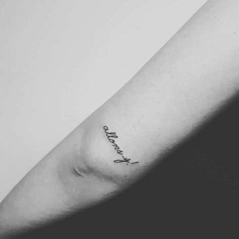 Allons-y! tattoo from Doctor Who Allons Y Tattoo, Tattoo Ideas Doctor Who, Simple Doctor Who Tattoo, Allons-y Tattoo, Doctor Tattoo Ideas, Doctor Who Tattoo Ideas, Tardis Tattoo, Doctor Who Tattoo, Tattoo Text