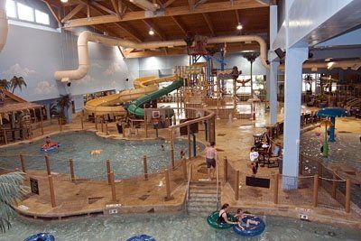 Splashers Water Park at Canad Inn Grand Forks - Grand Forks, ND - K... - Trekaroo North Dakota Travel, Grand Forks North Dakota, Indoor Water Park, Turtle Island, Indoor Waterpark, Grand Forks, Maldives Resort, Waterpark, Travel Tourism