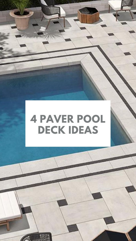 Planning a pool renovation or dreaming of a backyard oasis? Techo-Bloc has conjured up 4 dazzling pool deck ideas to get your imagination flowing. Discover them today! Backyard Paver Ideas, Pool Deck Pavers, Paver Ideas, Yard Remodel, Pool Pavers, Home Pool, Pool Deck Ideas, Pavers Backyard, Outside Room