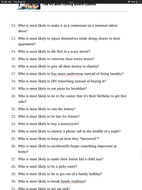 Survey Questions To Ask Your Friends, Questions For Paranoia, Kahoot Birthday Questions, Birthday Kahoot Questions, Funny Kahoot Questions, Kahoot Questions About Yourself, Kahoot Questions For Friends, Who’s Most Likely To For Friends, Who Is Most Likely To