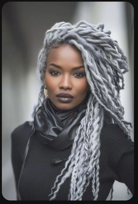 Gray Braids, Grey Hair Braids, Haircut Girl, Pepper Hair, Boho Locs, Gorgeous Gray Hair, Popular Crochet, Beautiful Gray Hair, Braids Styles