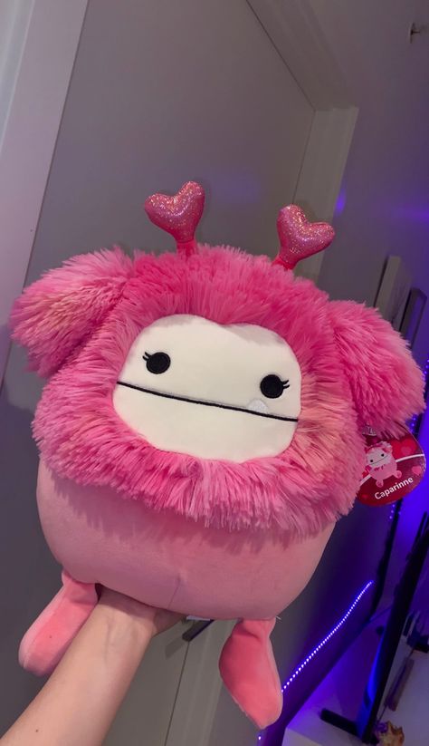 Weird Squishmallows, Squash Mellows, Valentines Day Stuffed Animals, Squishmallows Bigfoot, Yeti Squishmallow, Aesthetic Squishmallows, Squishmallows Aesthetic, Squish Mallow, Animal Squishies