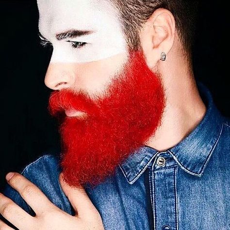 The original redbeard? @thedandylionsapothecary Beard Coloring Men, Dyed Beard, Cool Beard Styles, Beard Types, Beards And Hair, Beard Images, Beard And Mustache Styles, Beard Dye, Beard Muscle