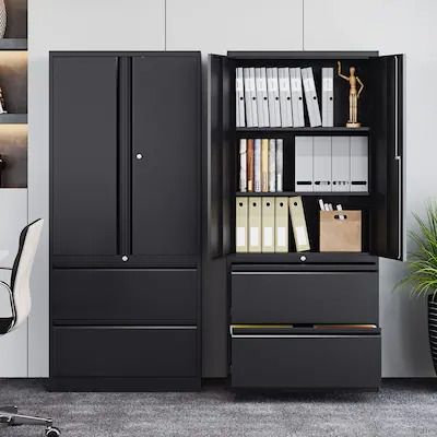 File Cabinets - Bed Bath & Beyond Metal Cabinets Office, Modern File Cabinet, Home Office Filing Cabinet, Home Lockers, Office File Cabinets, Office Cabinet, Office Storage Cabinets, File Cabinets, Steel Cabinet