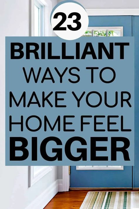 Home decor ideas for beginners with small homes small home bigger | how to make a small home feel bigger | how to make a small home look bigger | make small home feel bigger | making a small home feel bigger | ways to make a small home feel bigger | small home look bigger Small House Hacks, Modern Log House, Small House Renovation, Bathtub Spout, Small Bedroom Storage, Budget Remodel, Mobile Home Living, Small House Interior, Small House Decorating