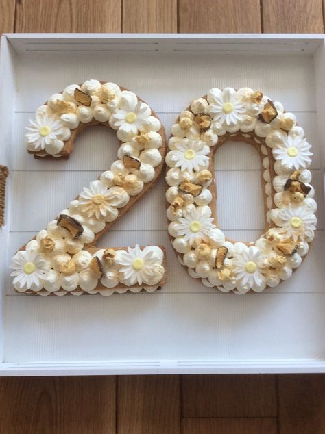 20 Yo Birthday Cake, 20tg Birthday Cake Ideas, 20 Number Cake, Number 20 Cake, Cake For 20th Birthday Girl, Birthday Cake For 20th Birthday, Birthday Cake 20th Girl, 20th Birthday Decorations, 20th Birthday Cake